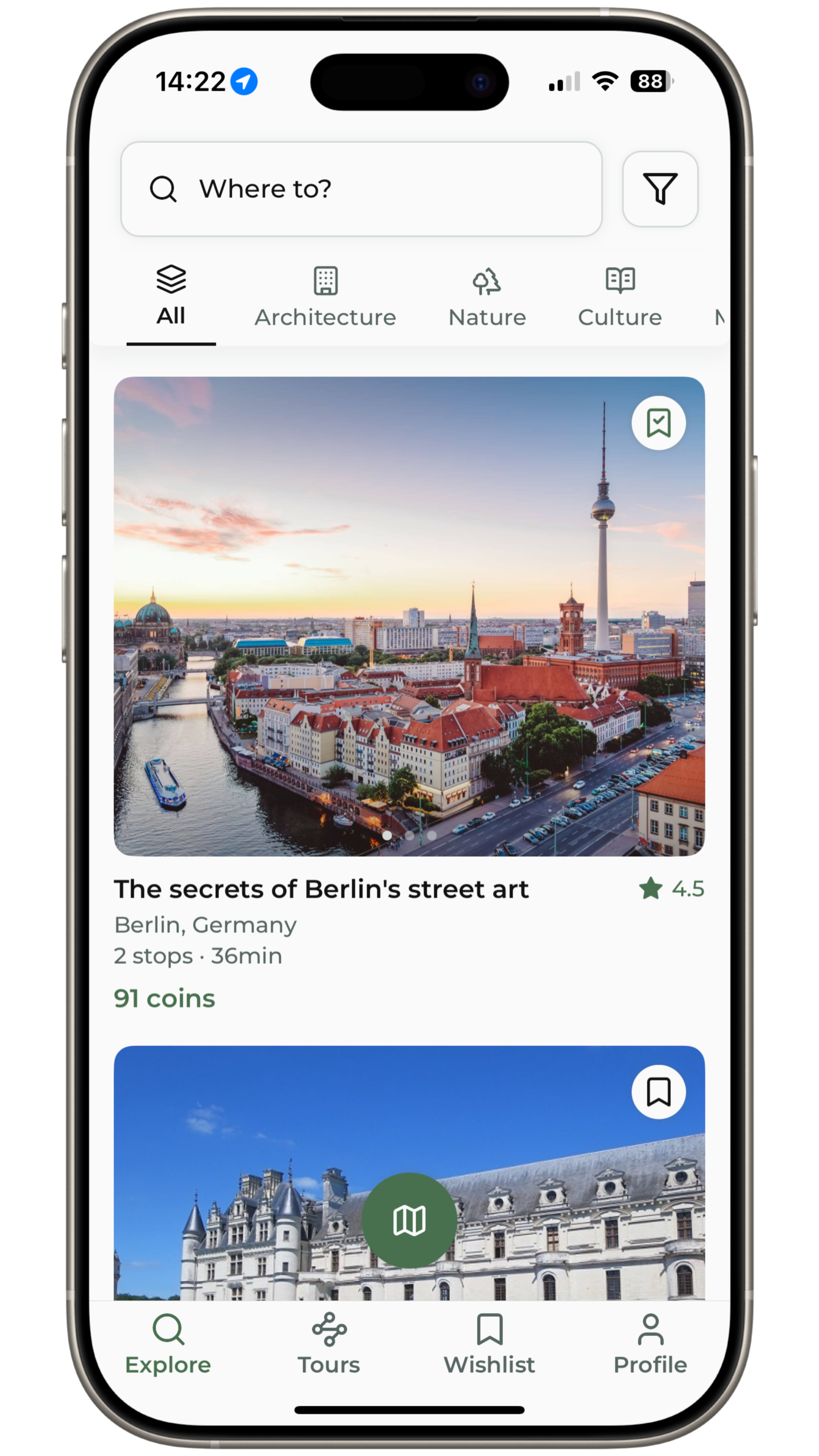 Discover Tours Map View